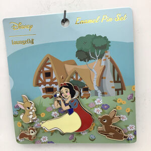 Loungefly Disney Princess Snow White & Forrest Animals 4 Pin Set